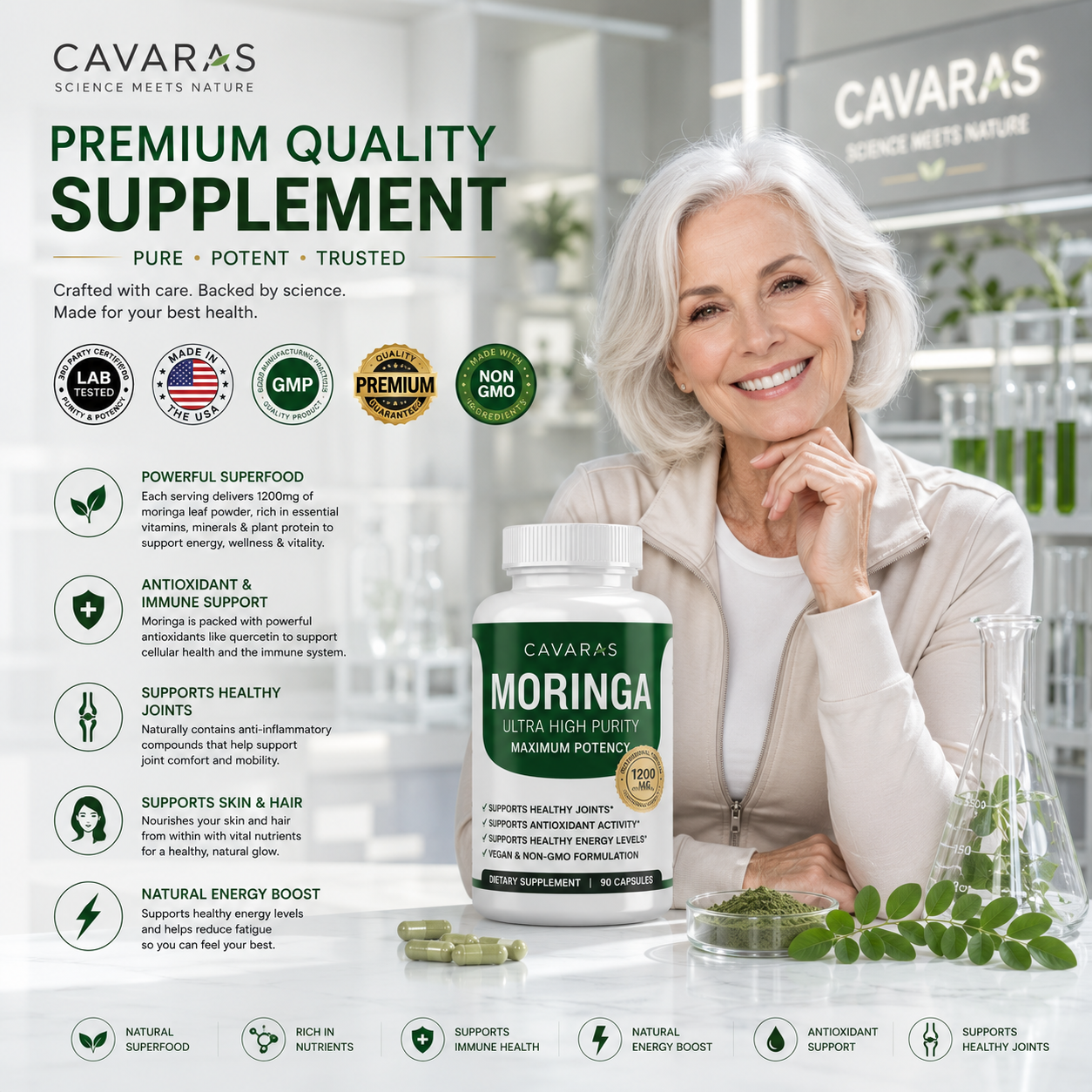 CAVARAS Moringa Capsules