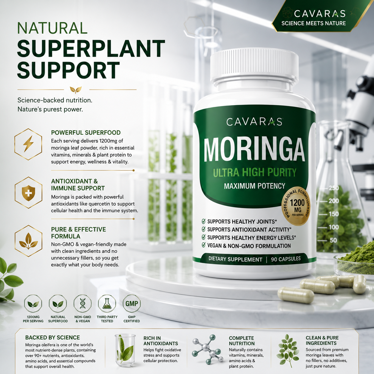 CAVARAS Moringa Capsules