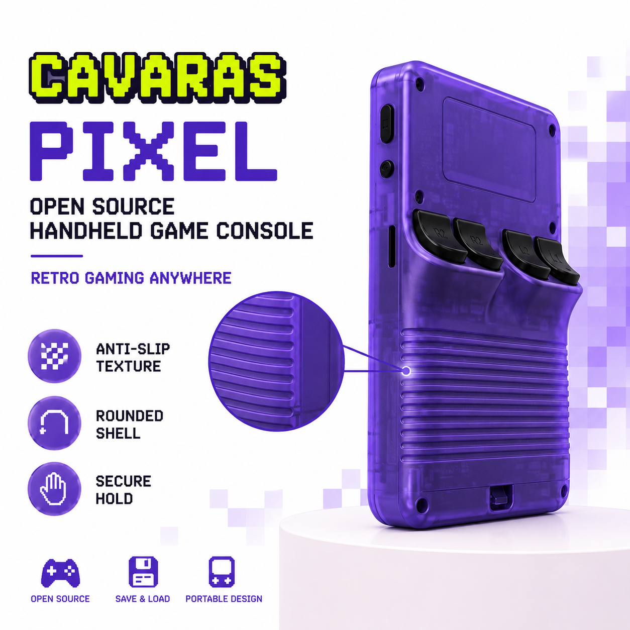 CAVARAS PIXEL - Retro Games Console