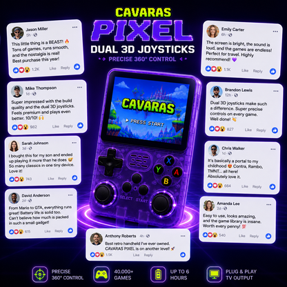 CAVARAS PIXEL - Retro Games Console