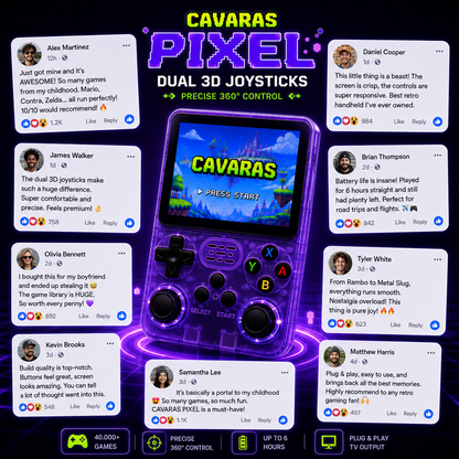 CAVARAS PIXEL - Retro Games Console
