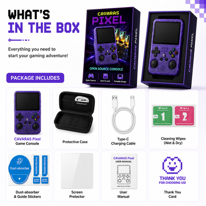 CAVARAS PIXEL - Retro Games Console
